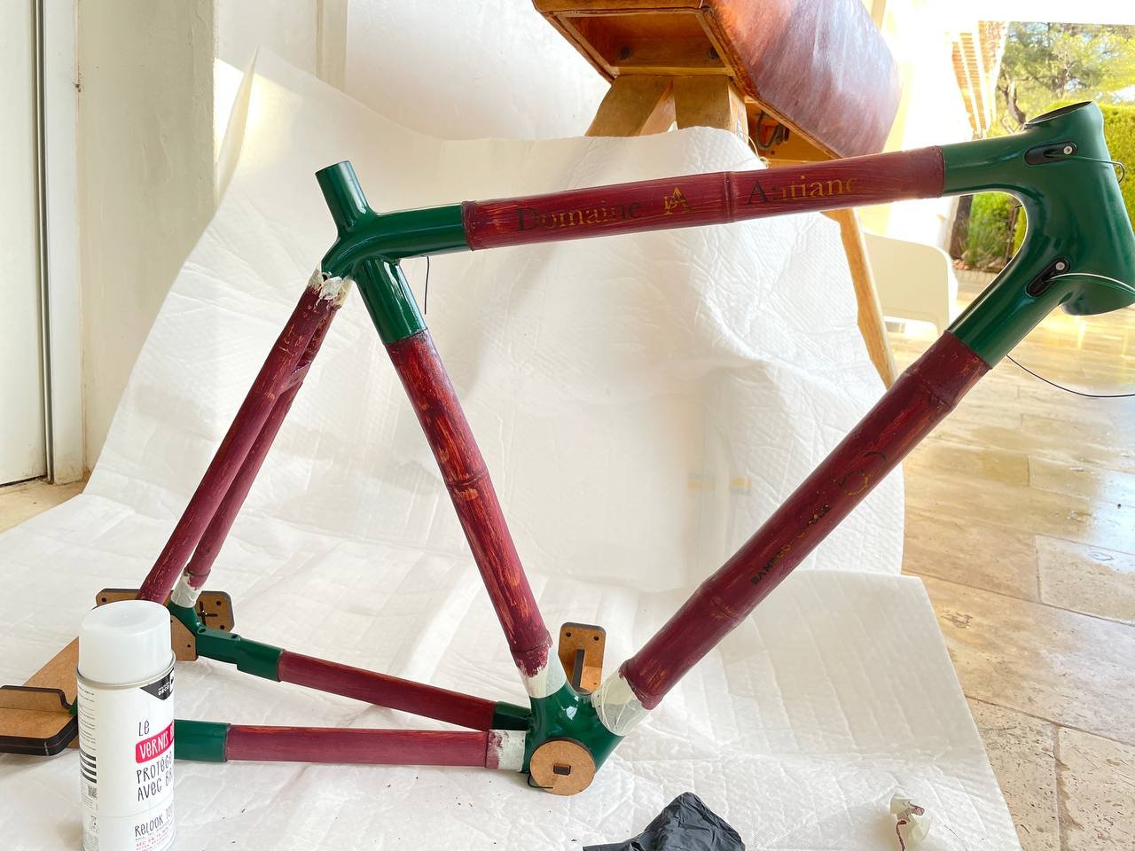 Domaine Antiane -- frame build in progress